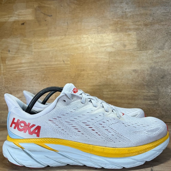 Hoka One One Clifton 8 Mens Size 10 Wide Running Shoes Sneakers Nimbus Cloud - Picture 1 of 12